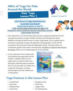 Kids' Yoga Lesson Plan Printable