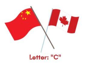 Canadian and Chinese Flags