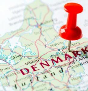 Map of Denmark