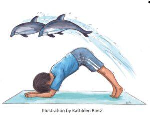 Dolphin Kids' Yoga Pose