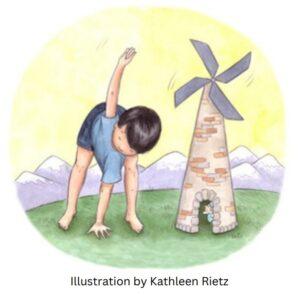 Windmill Kids' Yoga Pose