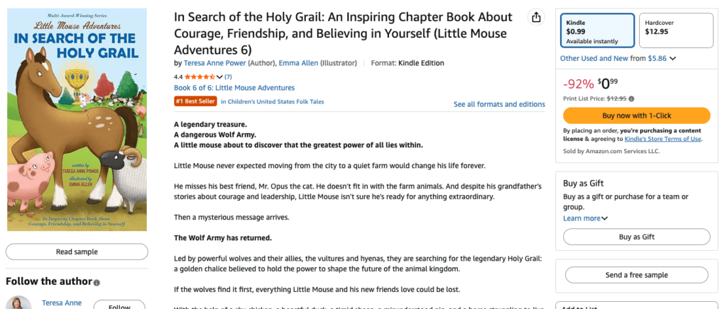 Little Mouse #1 Amazon bestseller screenshot