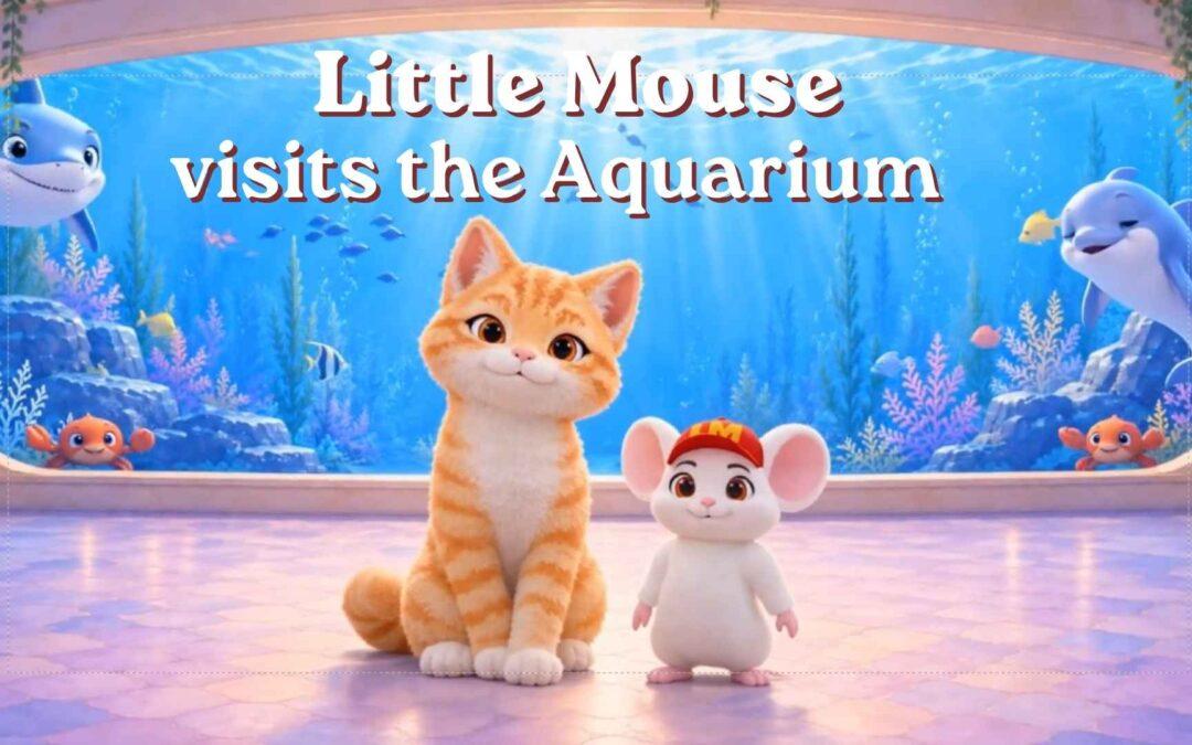 Little Mouse and Mr. Opus in the Aquarium Yoga for Kids animated adventure